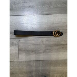 Gucci Belt GG Black Leather Size‎ 32